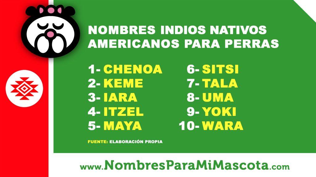 Nombres Indios Americanos para Perros